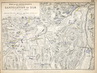 Carte des opérations qui ont conduit à la capitulation d